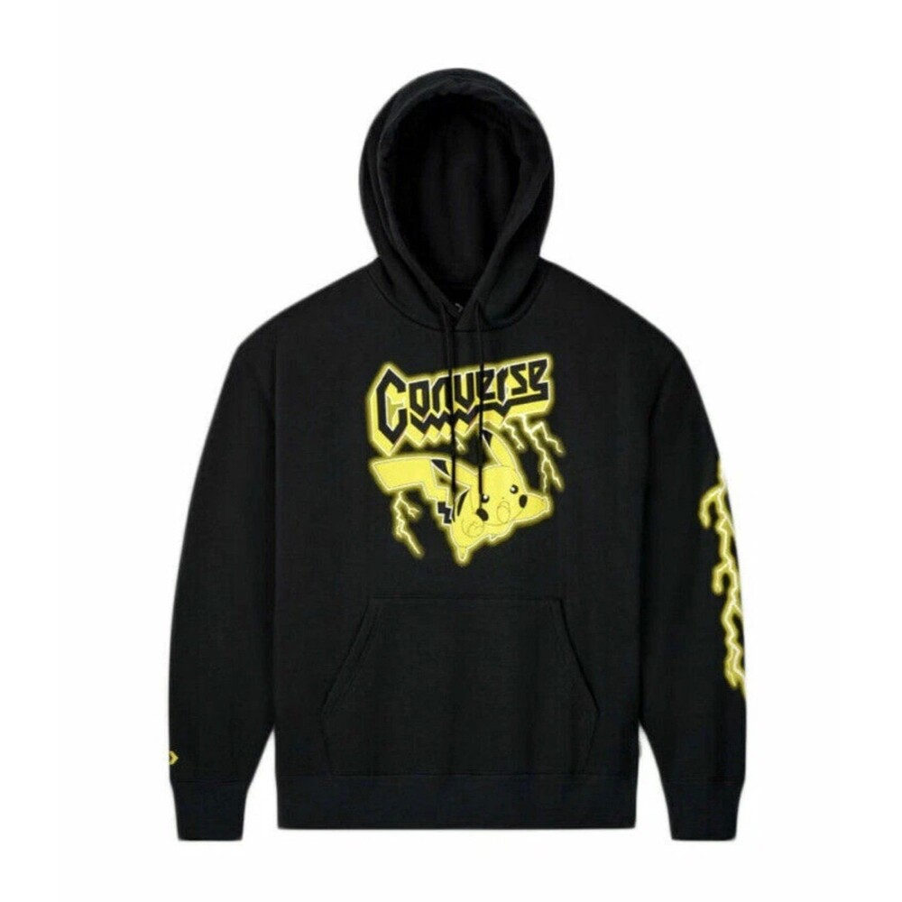 Converse Pokemon Pikachu 25th Celebration Tour Hooded Black Size Small